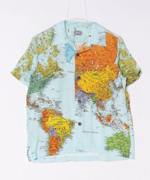 【HOUSTON woman】ALOHA SHIRT(MAP)