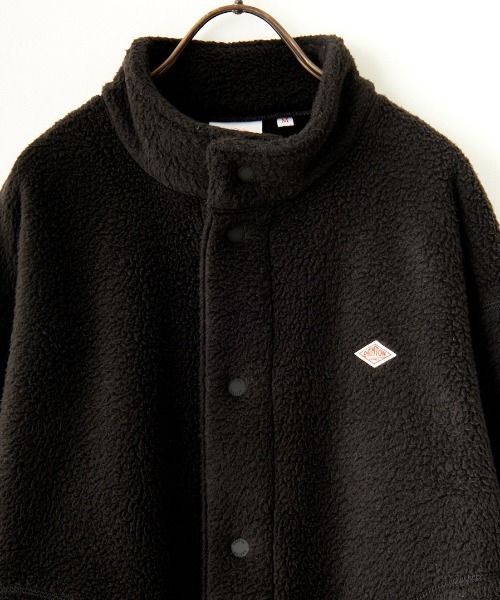 DANTON フリースカーディガン DANTON｜【30%OFF】スタンドカラーボアフリースカーディガン dt