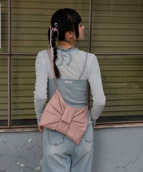 ALAND（エーランド）の「Lime Like／Mini Dewy Bag（リボンBAG）（ショルダーバッグ・レディース・アイボリー/ブラック/ピンク・ONE SIZE）」の22枚目の写真