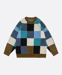 Vintage Color Block Sweater