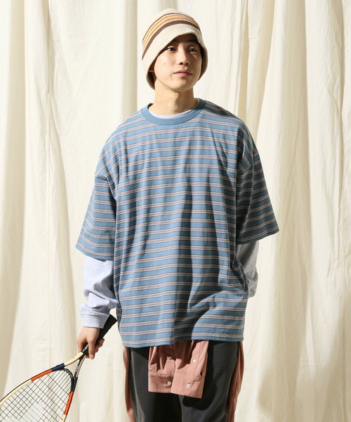 niko and...(ニコアンド)の「コットンラインクラッシャーハット(ハット・メンズ・ブラック/アイボリー/オリーブ/ブルー・FREE)」の6枚目の写真