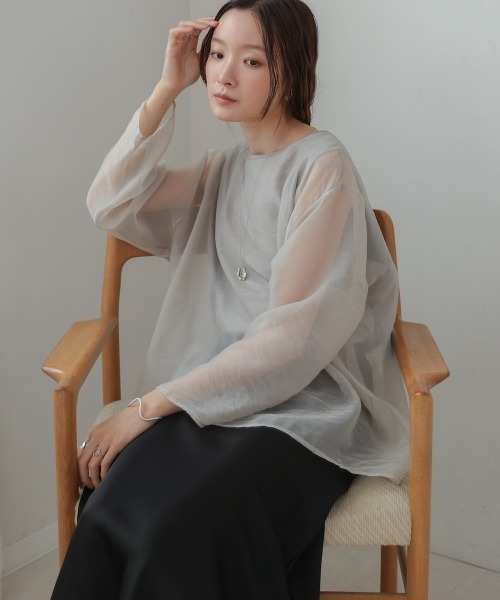 セール】シアーレイヤードカットソートップス（Tシャツ