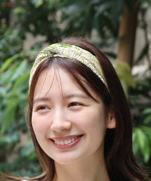 チチカカ | エコフレンドリーダイリーフブロックプリントヘアバンド(ヘアバンド)