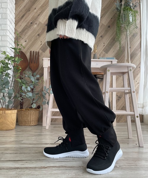 LUGG NAGG(ラグナグ)の「【addottona】【軽量】メッシュ伸縮レースアップスニーカー(スニーカー・レディース・ブラック/グレー/ベージュ/ネイビー/パープル・22.5cm/23.0cm/23.5cm/24.0cm/24.5cm)」の11枚目の写真
