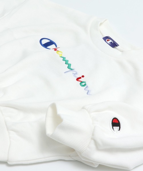 Champion（チャンピオン）の「champion / チャンピオン カラフルロゴトレーナー（スウェット・キッズ・ブラック/グレー/ホワイト・80ｃｍ/90cm/100cm/110cm/120cm/130cm）」の12枚目の写真