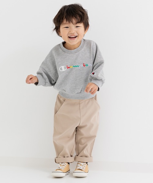 Champion（チャンピオン）の「champion / チャンピオン カラフルロゴトレーナー（スウェット・キッズ・ブラック/グレー/ホワイト・80ｃｍ/90cm/100cm/110cm/120cm/130cm）」の18枚目の写真