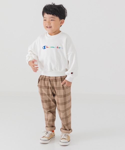 Champion（チャンピオン）の「champion / チャンピオン カラフルロゴトレーナー（スウェット・キッズ・ブラック/グレー/ホワイト・80ｃｍ/90cm/100cm/110cm/120cm/130cm）」の14枚目の写真