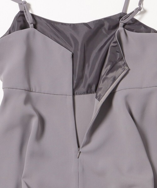 BEAMS HEART（ビームスハート）の「シアーインナー付き ペプラムキャミ × パンツ（セットアイテム）（つなぎ/オールインワン・レディース・パープル系その他6/ブラック・FREE）」の8枚目の写真