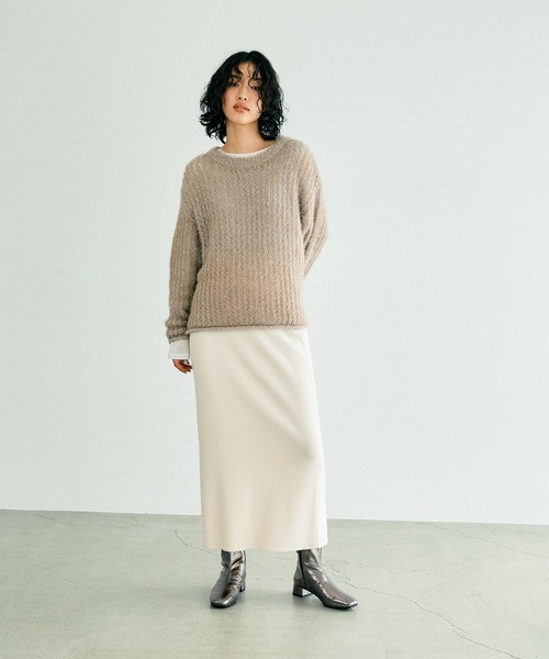 セール】12ゲージ総針ナロースカート 132595（スカート