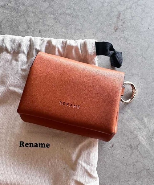 Rename(リネーム)の「【お札を折らずに収納可能】Rename ミニ コンパクト 財布 ウォレット(財布・レディース・ブラック×ホワイト/ウッド/オレンジ/レモンイエロー/ブラック/チョコ/サックスブルー/オリーブ/グレイッシュベージュ・FREE)」の9枚目の写真