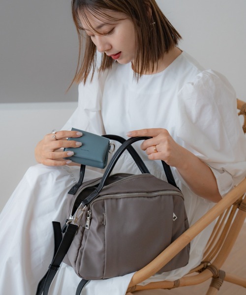 Rename(リネーム)の「【お札を折らずに収納可能】Rename ミニ コンパクト 財布 ウォレット(財布・レディース・ブラック×ホワイト/ウッド/オレンジ/レモンイエロー/ブラック/チョコ/サックスブルー/オリーブ/グレイッシュベージュ・FREE)」の20枚目の写真