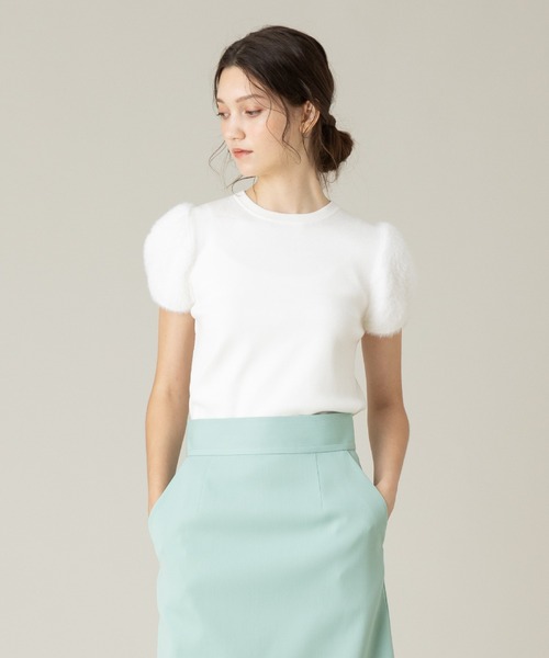 LOULOU WILLOUGHBYルルウィルビー　フェザースリーブプルオーバー セール】【LOULOU WILLOUGHBY】フェザースリーブプルオーバー