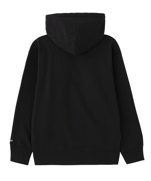 X-girl(エックスガール)の「EMBLEM SWEAT HOODIE(パーカー・レディース・ブラック/アッシュ・S/M)」の4枚目の写真