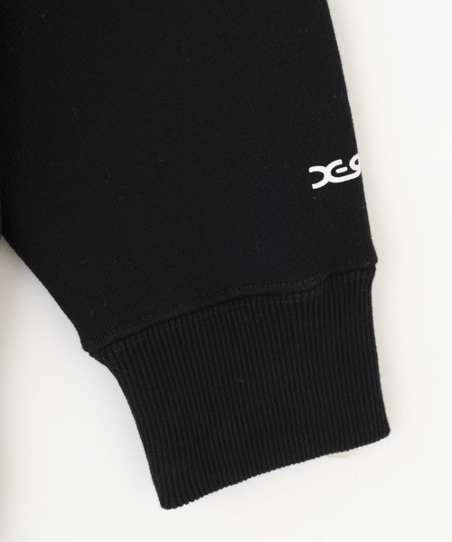 X-girl(エックスガール)の「EMBLEM SWEAT HOODIE(パーカー・レディース・ブラック/アッシュ・S/M)」の7枚目の写真