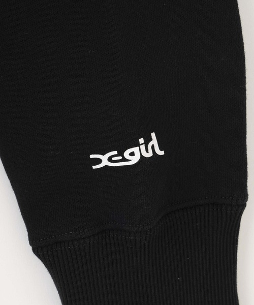 X-girl(エックスガール)の「EMBLEM SWEAT HOODIE(パーカー・レディース・ブラック/アッシュ・S/M)」の8枚目の写真