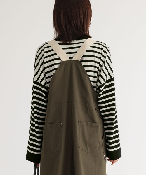 n'OrLABEL(ノアールレーベル)の「ボトルネックボーダー配色プルオーバー(Tシャツ/カットソー・レディース・ブラック/ブルー/ベージュ・FREE)」の16枚目の写真