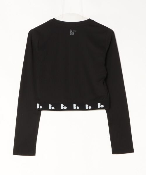 TIGORA by BEAMS DESIGN（ティゴラバイビームスデザイン）の「ティゴラ ビームス TIGORA BEAMS クロップドロングスリーブT（Tシャツ/カットソー・レディース・ブラック/ダークパープル/キャメル・M/L/XL）」の4枚目の写真