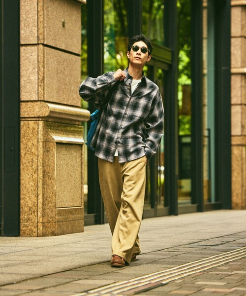 FREAK'S STORE(フリークスストア)の「限定展開 Relax Fit リラックスフィット オンブレチェック ネルシャツ(シャツ/ブラウス・メンズ・ブルー/オリーブ/ブラック/ブラウン/ホワイト・LARGE/MEDIUM/SMALL)」の11枚目の写真