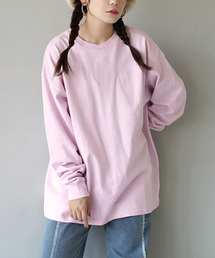 【水と油分を弾いて汚れにくい!】 シミヘン加工 リブスリーブプルオーバー
