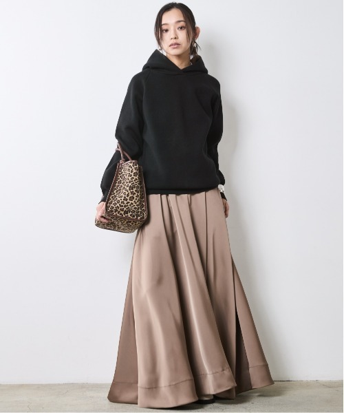 CHIC STYLE（シックスタイル）の「ニットパーカー ＜大きいサイズ有＞シックスタイル（パーカー・レディース・グレー/ブルー/ブラック・5L/4L/3L/LL/L/M）」の5枚目の写真