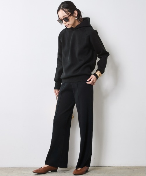 CHIC STYLE（シックスタイル）の「ニットパーカー ＜大きいサイズ有＞シックスタイル（パーカー・レディース・グレー/ブルー/ブラック・5L/4L/3L/LL/L/M）」の8枚目の写真