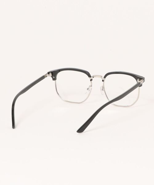 Futier land（フューティアランド）の「スクエアハーフリム眼鏡/ユニセックス/ブルーライトカット（メガネ・レディース・グレー/ブラック・FREE）」の13枚目の写真