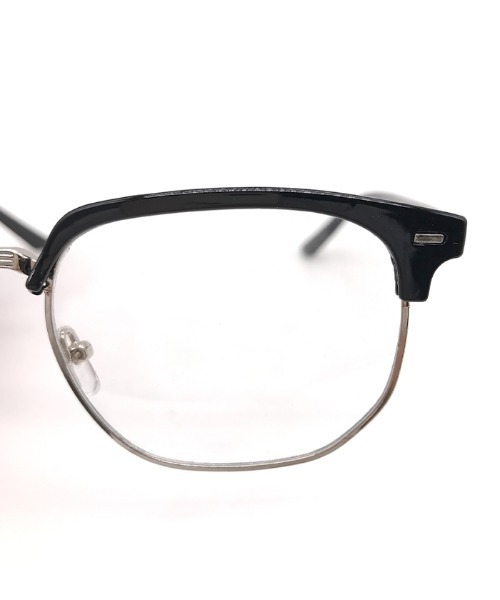 Futier land（フューティアランド）の「スクエアハーフリム眼鏡/ユニセックス/ブルーライトカット（メガネ・レディース・グレー/ブラック・FREE）」の16枚目の写真