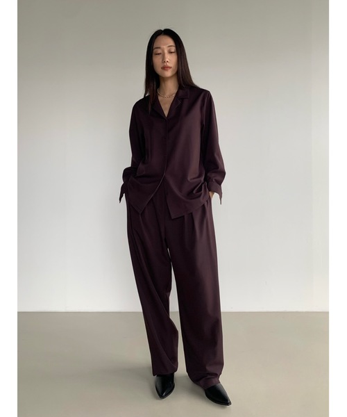 90s Vintage イタリア製 テンセル100 L/S オープンカラーシャツ 90s Vintage イタリア製 テンセル100 L/S オープンカラーシャツ