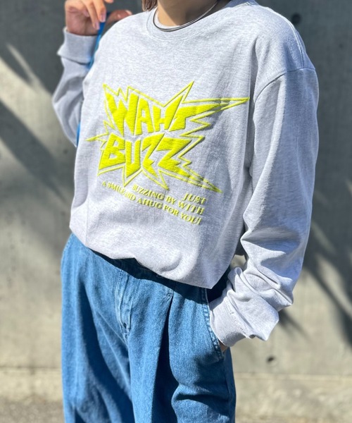 mi via loca(ミヴィアロカ)の「【United Athle】発泡プリントWHAT BUZZロゴロンT 【PT NO. MVL050 ※2A】(Tシャツ/カットソー・レディース・オートミール/イエロー/ホワイト/スミクロ・X-LARGE/MEDIUM)」の12枚目の写真