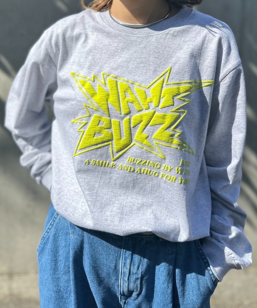 mi via loca(ミヴィアロカ)の「【United Athle】発泡プリントWHAT BUZZロゴロンT 【PT NO. MVL050 ※2A】(Tシャツ/カットソー・レディース・オートミール/イエロー/ホワイト/スミクロ・X-LARGE/MEDIUM)」の13枚目の写真