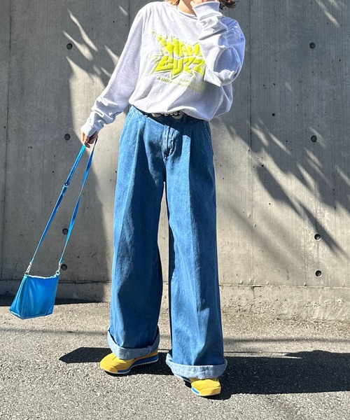 mi via loca(ミヴィアロカ)の「【United Athle】発泡プリントWHAT BUZZロゴロンT 【PT NO. MVL050 ※2A】(Tシャツ/カットソー・レディース・オートミール/イエロー/ホワイト/スミクロ・X-LARGE/MEDIUM)」の18枚目の写真