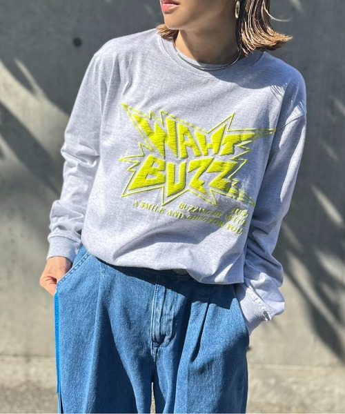 mi via loca(ミヴィアロカ)の「【United Athle】発泡プリントWHAT BUZZロゴロンT 【PT NO. MVL050 ※2A】(Tシャツ/カットソー・レディース・オートミール/イエロー/ホワイト/スミクロ・X-LARGE/MEDIUM)」の16枚目の写真