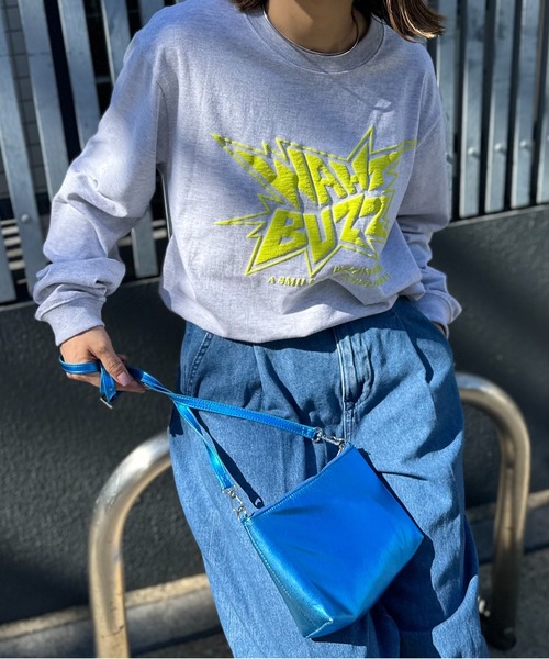 mi via loca(ミヴィアロカ)の「【United Athle】発泡プリントWHAT BUZZロゴロンT 【PT NO. MVL050 ※2A】(Tシャツ/カットソー・レディース・オートミール/イエロー/ホワイト/スミクロ・X-LARGE/MEDIUM)」の6枚目の写真