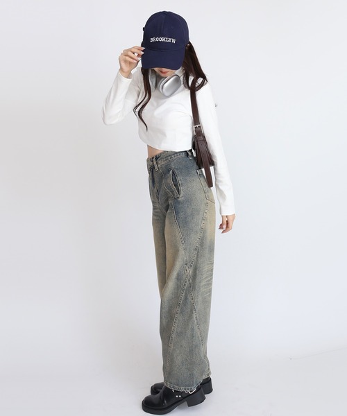 Judin(ジュディン)の「basic ハイネックロンT【JD】(Tシャツ/カットソー・レディース・ホワイト/ブラック・ONE SIZE/SHORT)」の6枚目の写真