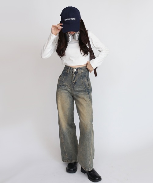Judin(ジュディン)の「basic ハイネックロンT【JD】(Tシャツ/カットソー・レディース・ホワイト/ブラック・ONE SIZE/SHORT)」の7枚目の写真