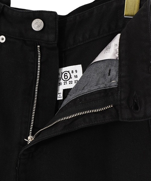 MM6 Maison Margiela（ｴﾑｴﾑｼｯｸｽ ﾒｿﾞﾝ ﾏﾙｼﾞｪﾗ）の「MM6 MAISON MARGIELA / エムエムシックス メゾンマルジェラ：Long Skirt：S62MI0016-S30653[ANN]（デニムスカート・レディース・ブラック・36）」の10枚目の写真