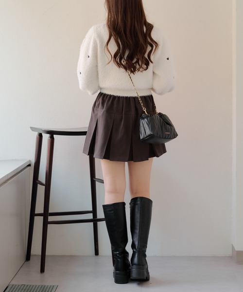Another Branch olive des olive（アナザーブランチオリーブデオリーブ）の「フェザーハート刺繍プルオーバー（ニット/セーター・レディース・オフホワイト/チャコールグレー/ホワイト系その他/ベージュ・FREE）」の10枚目の写真