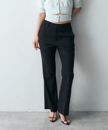 gabardine semi flare pants