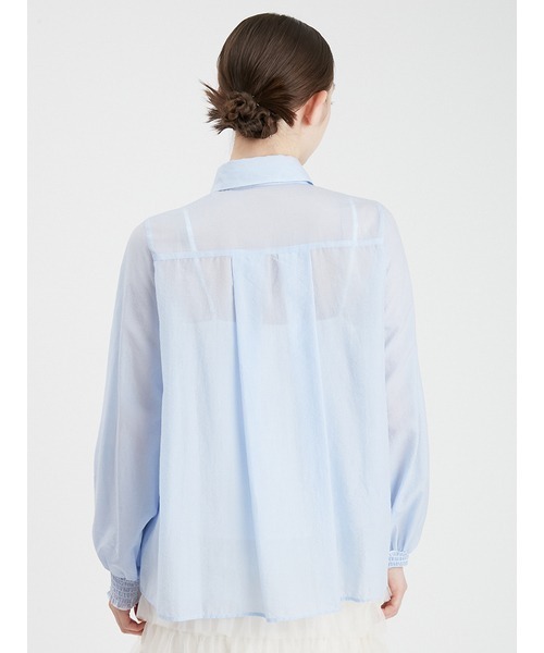 FURFUR（ファーファー）の「ネクタイセットブラウス（シャツ/ブラウス・レディース・ホワイト/ピンク/ストライプ・FREE）」の5枚目の写真