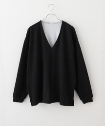 417 EDIFICE（フォーワンセブンエディフィス）の「TRキモウ Vネック カットソー（Tシャツ/カットソー・メンズ）」