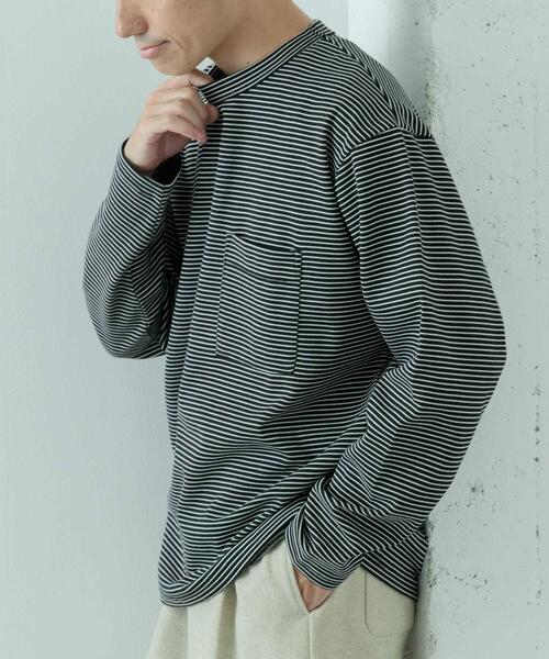 ITEMS URBANRESEARCH（アイテムズ アーバンリサーチ）の「発熱機能 クルーネックカットソー（Tシャツ/カットソー・メンズ・モカ/ホワイト/ブラック/その他1・LARGE/MEDIUM/SMALL）」の4枚目の写真