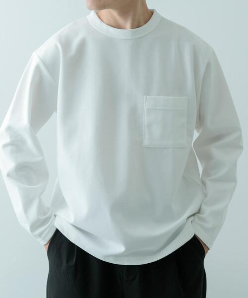 ITEMS URBANRESEARCH（アイテムズ アーバンリサーチ）の「発熱機能 クルーネックカットソー（Tシャツ/カットソー・メンズ・モカ/ホワイト/ブラック/その他1・LARGE/MEDIUM/SMALL）」の21枚目の写真