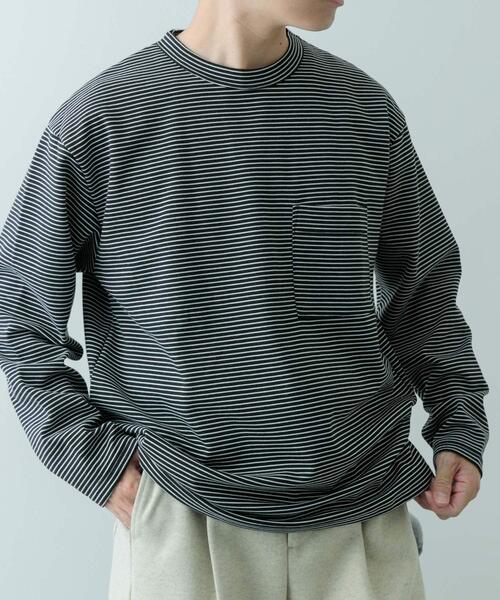 ITEMS URBANRESEARCH（アイテムズ アーバンリサーチ）の「発熱機能 クルーネックカットソー（Tシャツ/カットソー・メンズ・モカ/ホワイト/ブラック/その他1・LARGE/MEDIUM/SMALL）」の12枚目の写真