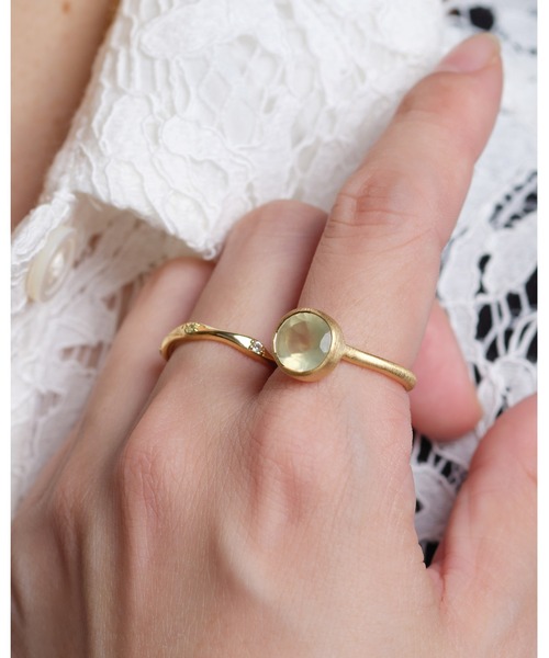 S925 SINGLE STONE MATT RING -PREHNITE-（リング）｜TOME JEWELRY（トームジュエリー）