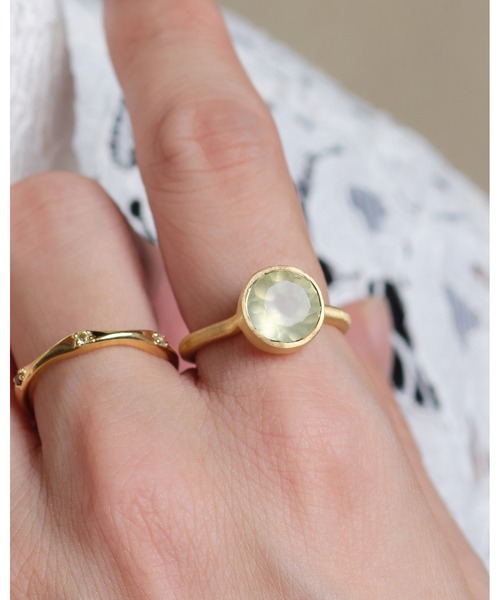 S925 SINGLE STONE MATT RING -PREHNITE-（リング）｜TOME JEWELRY（トームジュエリー）