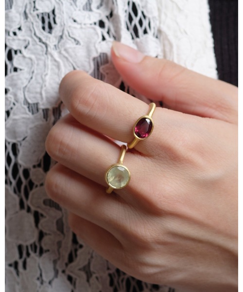 S925 SINGLE STONE MATT RING -PREHNITE-（リング）｜TOME JEWELRY（トームジュエリー）