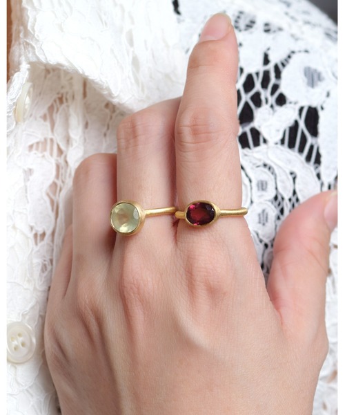 S925 SINGLE STONE MATT RING -PREHNITE-（リング）｜TOME JEWELRY（トームジュエリー）