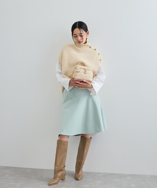 VIS（ビス）の「キルティングバニティバッグ（ハンドバッグ・レディース・ブラック/ベージュ/オフホワイト・FREE）」の7枚目の写真