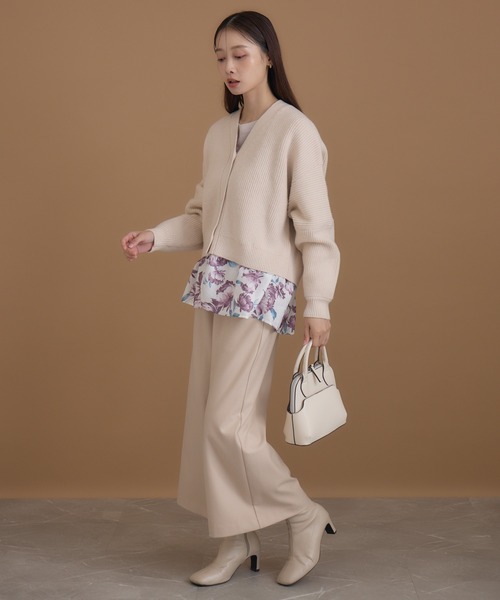 KATHARINE ROSS(キャサリンロス)の「【KATHARINE ROSS】ローズプリントドッキングカーディガン(ニット/セーター・レディース・ブラック/アイボリー・MEDIUM)」の16枚目の写真