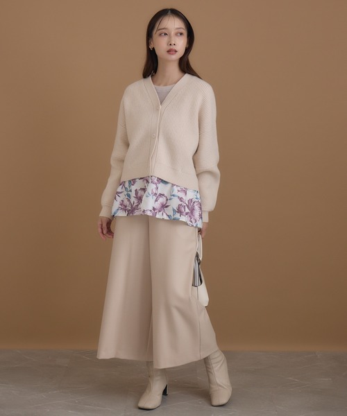 KATHARINE ROSS(キャサリンロス)の「【KATHARINE ROSS】ローズプリントドッキングカーディガン(ニット/セーター・レディース・ブラック/アイボリー・MEDIUM)」の19枚目の写真